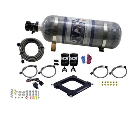 Nitrous Express 4500 Assassin Plate Stage 6 Nitrous Kit (50-300HP) w/12lb Bottle