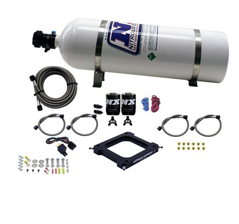 Nitrous Express 4500 Assassin Plate Stage 6 Nitrous Kit (50-300HP) w/15lb Bottle