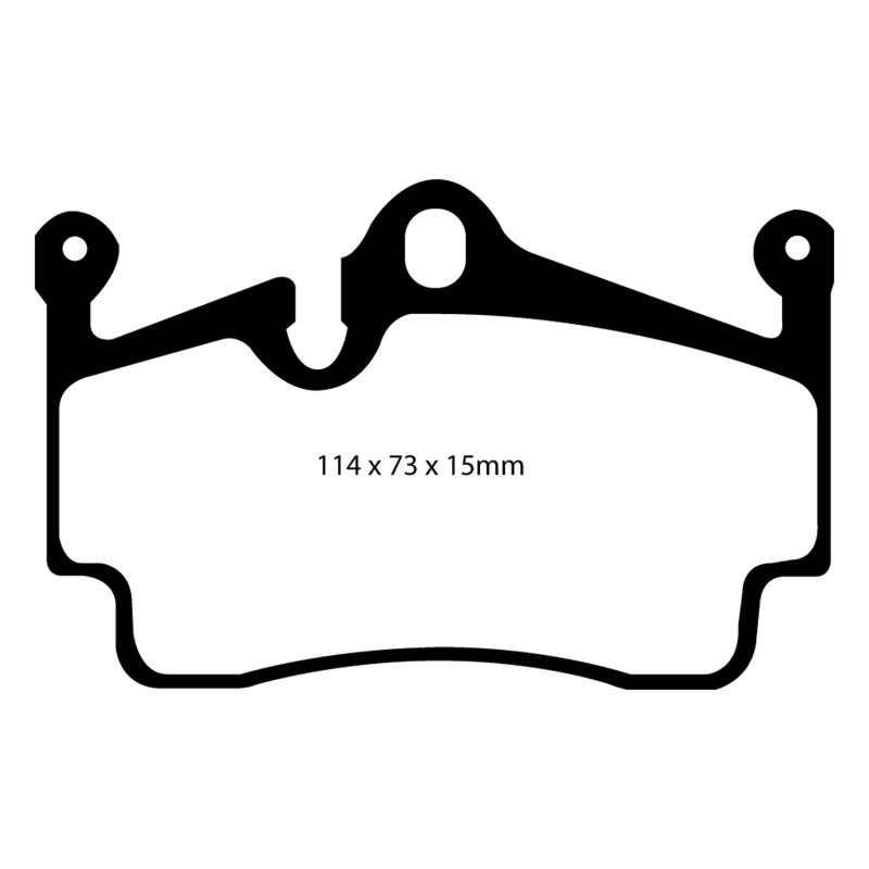 EBC 04-08 Porsche Boxster (Cast Iron Rotors only) 2.7 Redstuff Rear Brake Pads