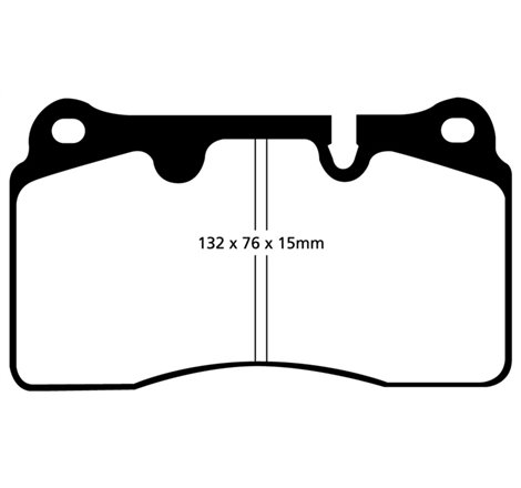 EBC 04-12 Aston Martin DB9 5.9 Redstuff Front Brake Pads