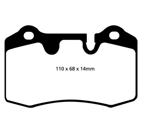 EBC 04-12 Aston Martin DB9 5.9 Redstuff Rear Brake Pads