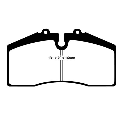 EBC 05+ Ford Saleen Mustang Brembo front calipers Yellowstuff Front Brake Pads