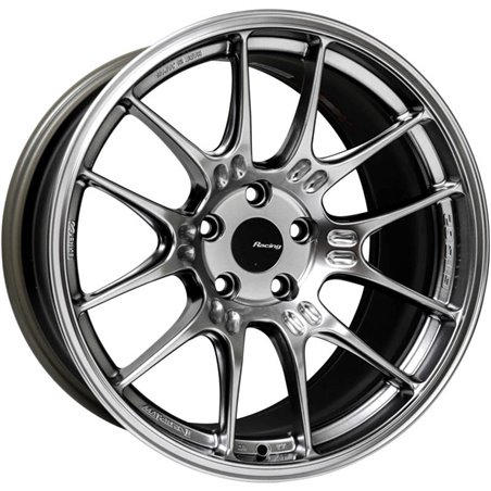 Enkei GTC02 18x9.5 5x112 22mm Offset 66.5mm Bore Hyper Silver Wheel