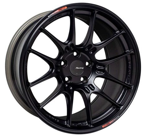 Enkei GTC02 18x9.5 5x112 22mm Offset 66.5mm Bore Matte Black Wheel