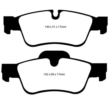 EBC 05-06 Mercedes-Benz G55 AMG 5.4 Supercharged Yellowstuff Rear Brake Pads