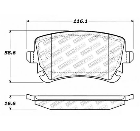 StopTech Street Select 91-19 Audi A6/A8 Rear Brake Pads