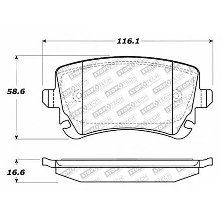 StopTech Street Select 91-19 Audi A6/A8 Rear Brake Pads