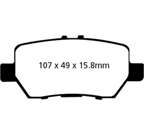 EBC 05-08 Acura RL 3.5 Greenstuff Rear Brake Pads