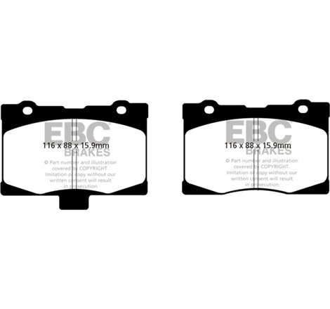 EBC 05-08 Acura RL 3.5 Yellowstuff Front Brake Pads