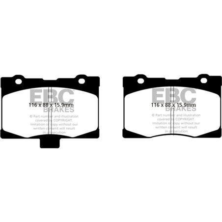 EBC 05-08 Acura RL 3.5 Yellowstuff Front Brake Pads