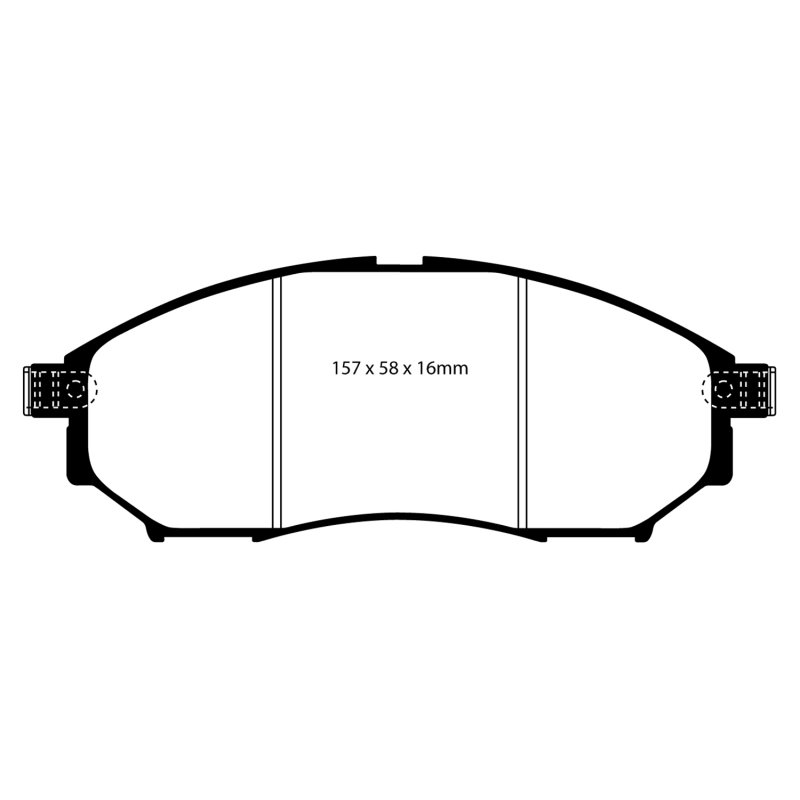 EBC 05-08 Infiniti G35 3.5 2WD Bluestuff Front Brake Pads