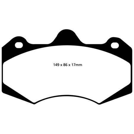 EBC 05-08 Morgan Aero 8 4.4 Redstuff Front Brake Pads