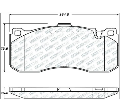 StopTech 08-13 BMW 1-Series Street Select Front Brake Pads