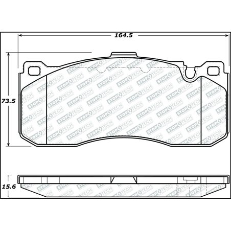 StopTech 08-13 BMW 1-Series Street Select Front Brake Pads