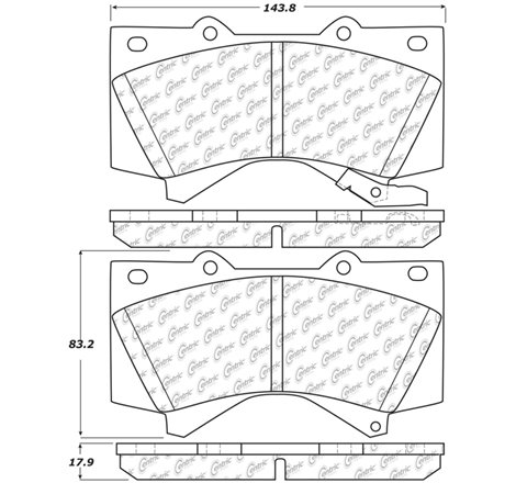 StopTech 2008 Lexus LX570 Front Truck & SUV Brake Pad