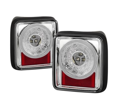 Spyder 19-20 Jeep Wrangler - Full LED Tail Lights - Seq Turn Signal - Chrome ALT-YD-JW19-SEQ-C