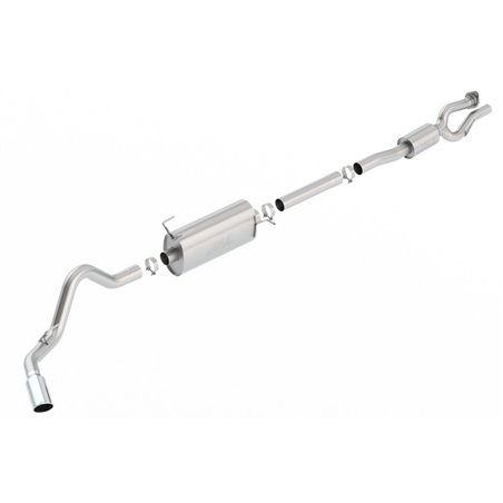 Borla S-Type Cat-Back 17-19 Ford F-250/350 Super Duty Side Exit Exhaust - 5in tip (Gas Only)