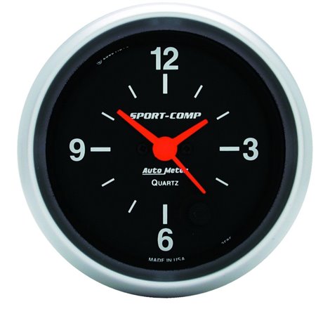 Autometer 2-5/8in 12 Hour Analog Clock Gauge