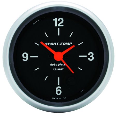 Autometer 2-5/8in 12 Hour Analog Clock Gauge