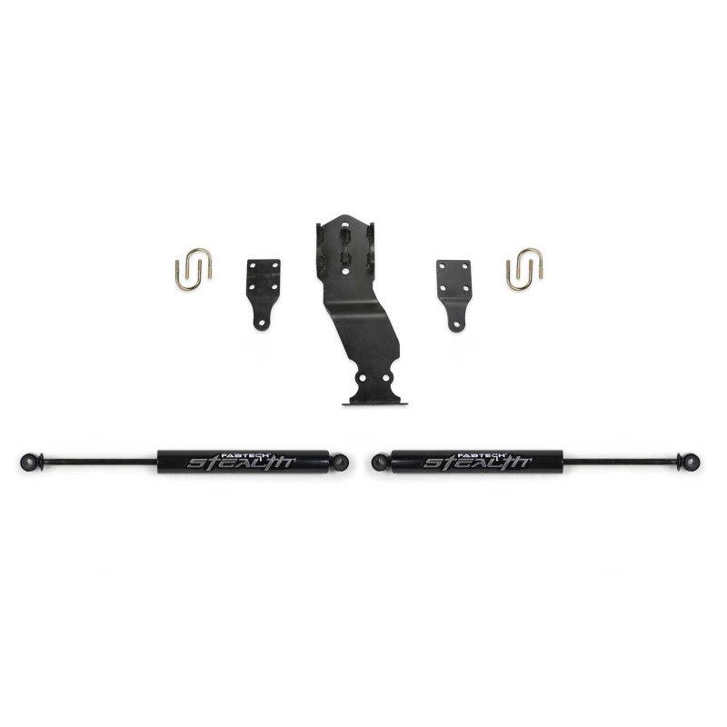 Fabtech 17-20 Ford Superduty 4WD Stealth Dual Steering Stabilizer Kit