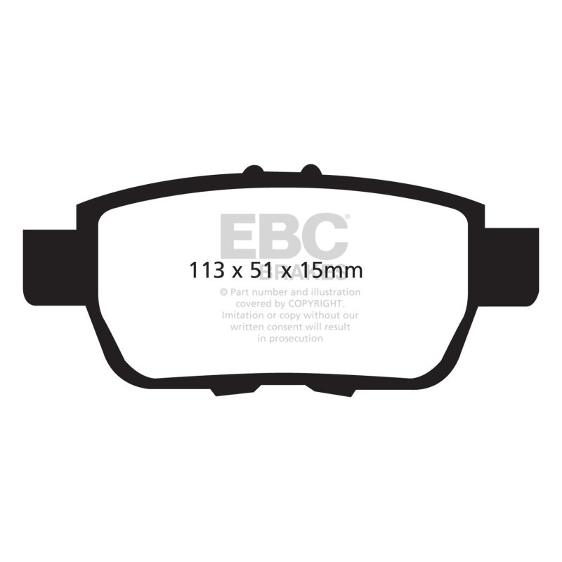 EBC 05-14 Honda Ridgeline 3.5 Greenstuff Rear Brake Pads