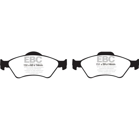 EBC 06 Honda Fit 1.5 Greenstuff Front Brake Pads