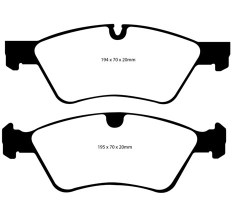 EBC 06 Mercedes-Benz E500 5.0 4-Matic Yellowstuff Front Brake Pads