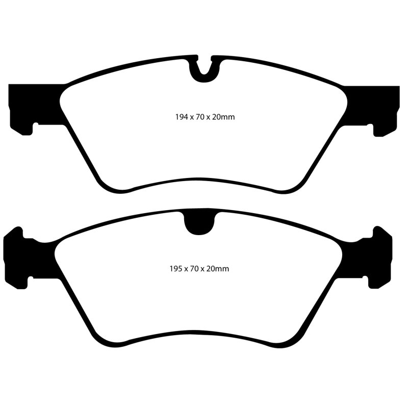 EBC 06 Mercedes-Benz E500 5.0 4-Matic Yellowstuff Front Brake Pads