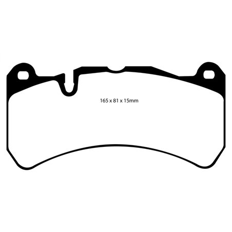 EBC 06-08 Ferrari 599 6.0 Redstuff Front Brake Pads