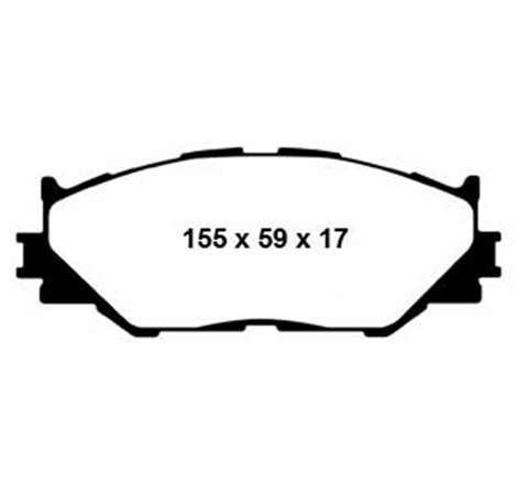 EBC 06-08 Lexus IS250 2.5 Greenstuff Front Brake Pads