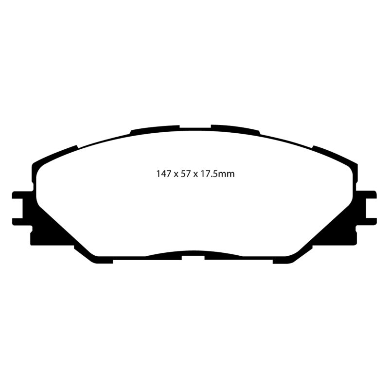 EBC 06-08 Toyota RAV 4 2.4 (3rd Row Seats) Greenstuff Front Brake Pads