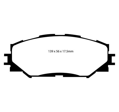 EBC 06-08 Toyota RAV 4 2.4 Greenstuff Front Brake Pads