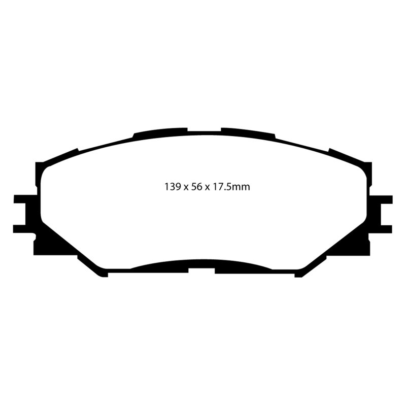 EBC 06-08 Toyota RAV 4 2.4 Greenstuff Front Brake Pads