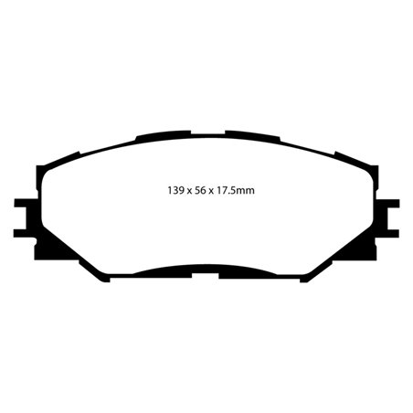 EBC 06-08 Toyota RAV 4 2.4 Greenstuff Front Brake Pads