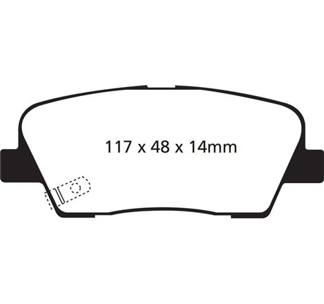 EBC 06-09 Hyundai Entourage 3.8 Greenstuff Rear Brake Pads