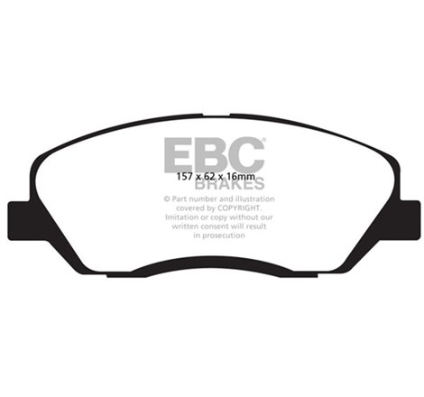 EBC 06-09 Hyundai Entourage 3.8 Yellowstuff Front Brake Pads