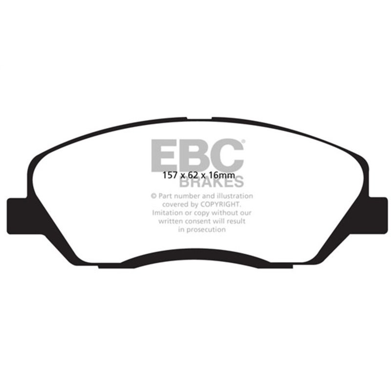 EBC 06-09 Hyundai Entourage 3.8 Yellowstuff Front Brake Pads