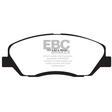 EBC 06-09 Hyundai Entourage 3.8 Yellowstuff Front Brake Pads