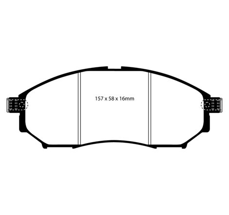 EBC 06-09 Infiniti FX35 3.5 Greenstuff Front Brake Pads