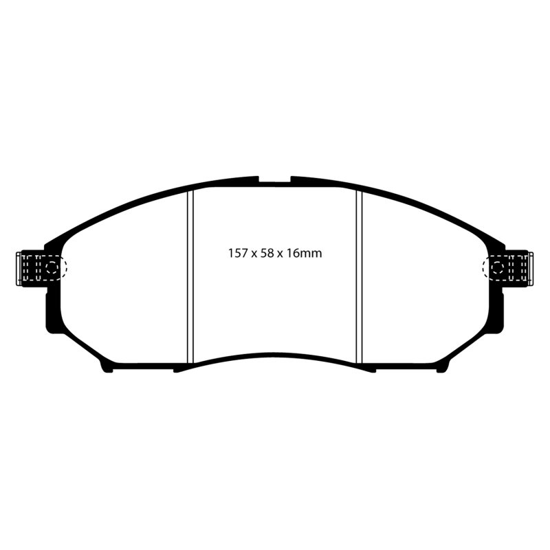 EBC 06-09 Infiniti FX35 3.5 Greenstuff Front Brake Pads