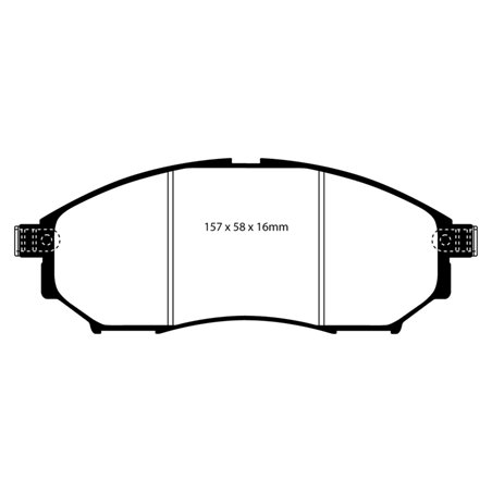 EBC 06-09 Infiniti FX35 3.5 Greenstuff Front Brake Pads