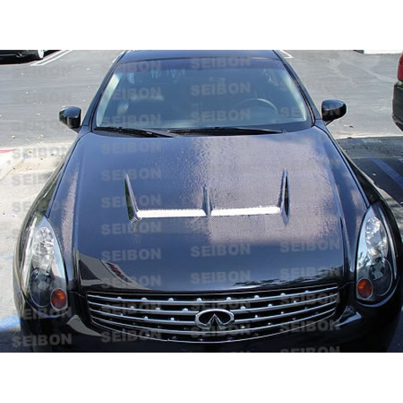 Seibon 03-07 Infiniti G35 Coupe JS Carbon Fiber Hood