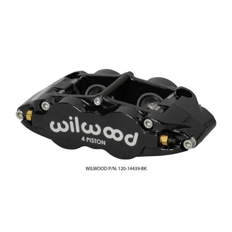 Wilwood Caliper Forged Narrow Superlite FNSL4R-DS Dust Seal 1.25/1.25 1.10in Rotor Width - Black