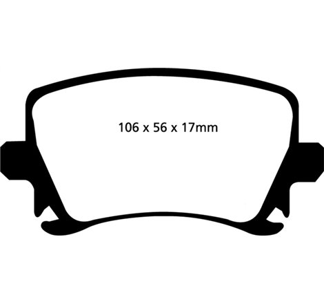 EBC 06-13 Audi A3 2.0 Turbo (Girling rear caliper) Yellowstuff Rear Brake Pads