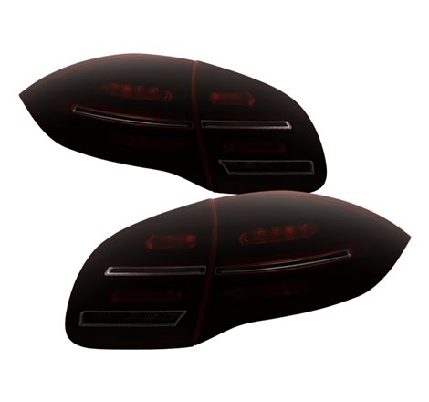 Spyder Porsche Cayenne 958 11-14 LED Tail Lights - Sequential Signal - Red Smoke