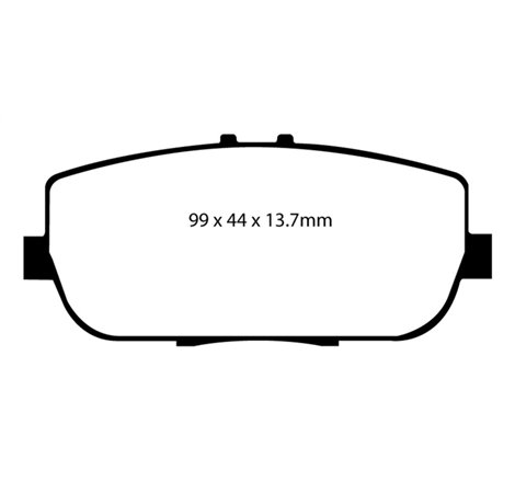 EBC 06-15 Mazda Miata MX5 2.0 Yellowstuff Rear Brake Pads