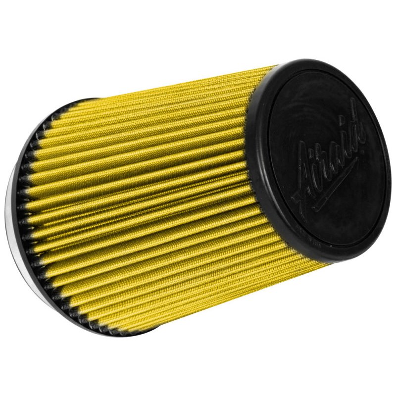 Airaid Universal Air Filter - Cone 5in FLG x 6-1/2in B x 4-3/4in T x 7-9/16in H - Synthaflow