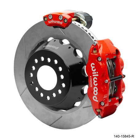 Wilwood Narrow Superlite 4R Rear P-Brk Kit 14.00in Rotor Big Ford New Style 2.50in Offset - Red