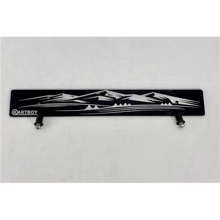 Kartboy Front Plate Delete w/ Mountain Logo