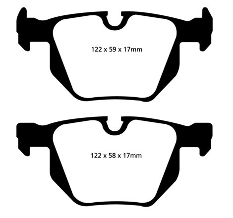 EBC 07-10 BMW X5 3.0 Ultimax2 Rear Brake Pads